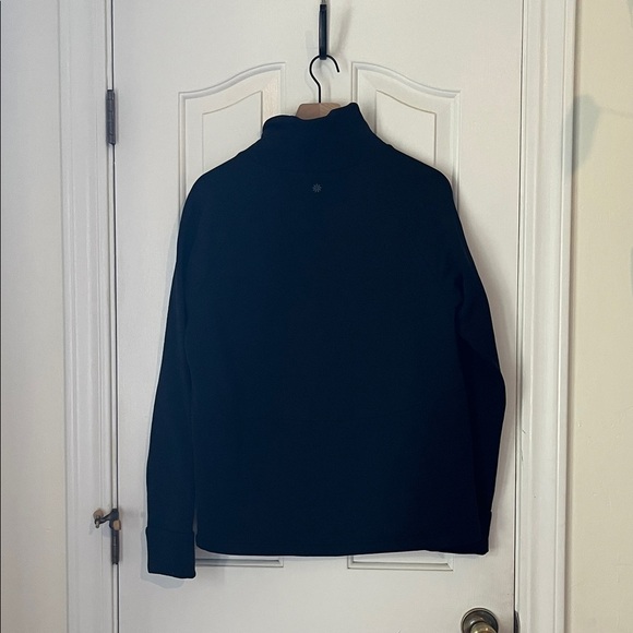 Athleta | Polartech Funnel Neck Sweatshirt Black Medium Workout Athleisure Yoga - Picture 7 of 11